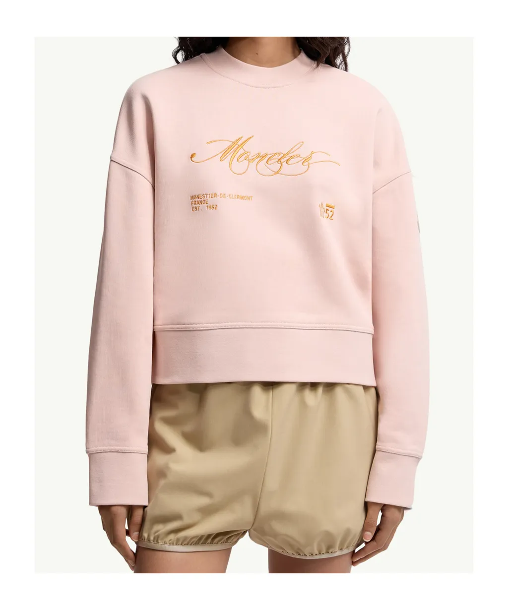 Moncler Logo-Embroidered Crewneck Sweatshirt