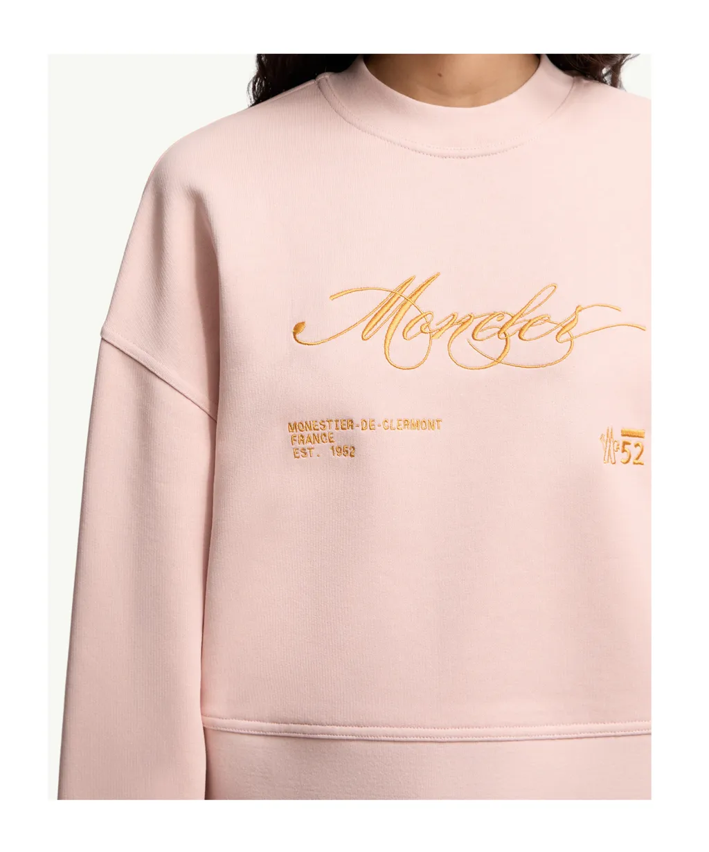 Moncler Logo-Embroidered Crewneck Sweatshirt
