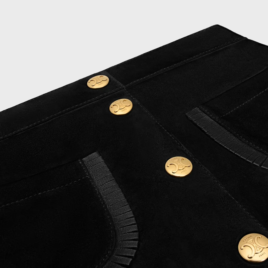 Mini Skirt In Suede