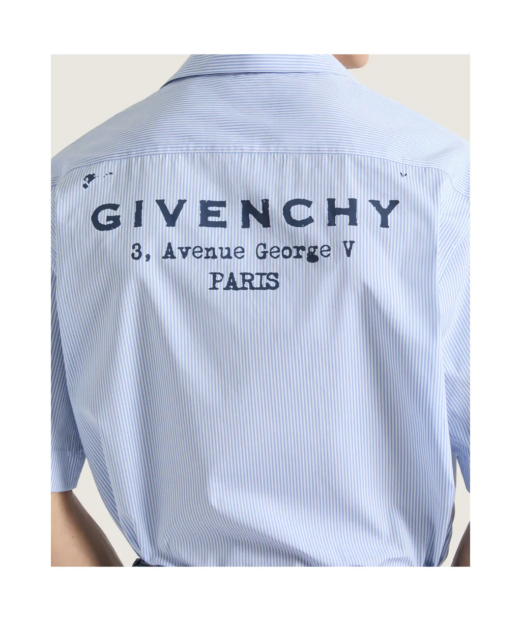 Givenchy Pinstriped Bowling Shirt