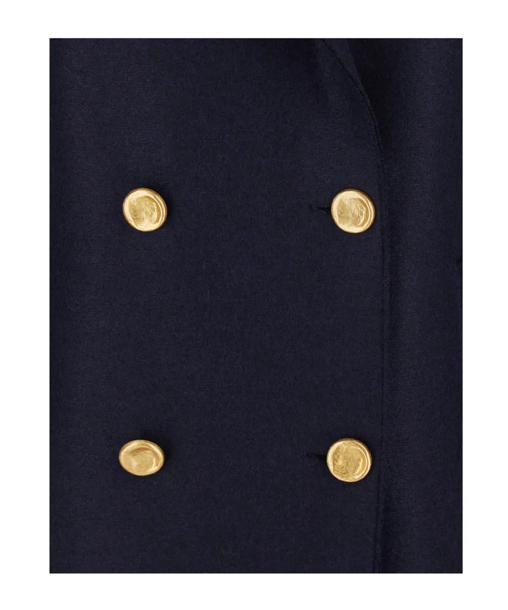 Harris Wharf London Double-Breasted Wool Coat