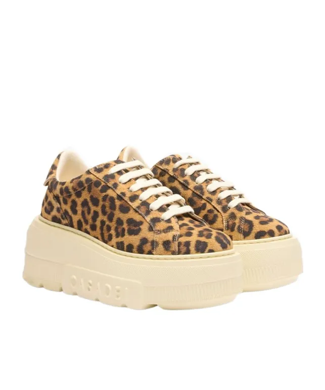Malesia Nexus Leopard-Print Platform Sneakers