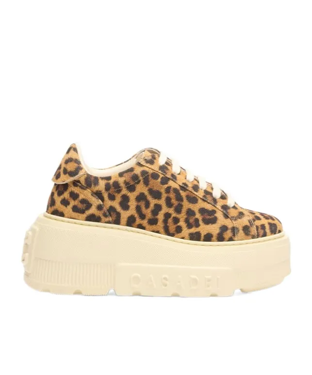 Malesia Nexus Leopard-Print Platform Sneakers