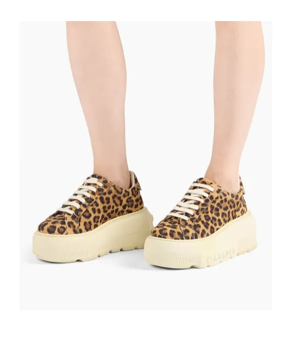 Malesia Nexus Leopard-Print Platform Sneakers