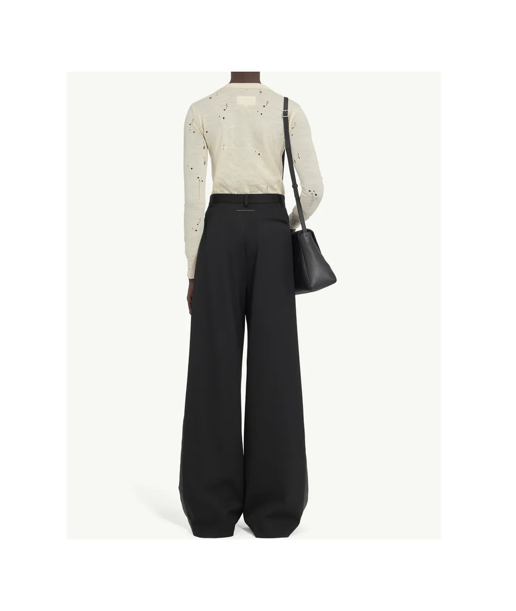Mm6 Maison Margiela Wide-Leg Trousers