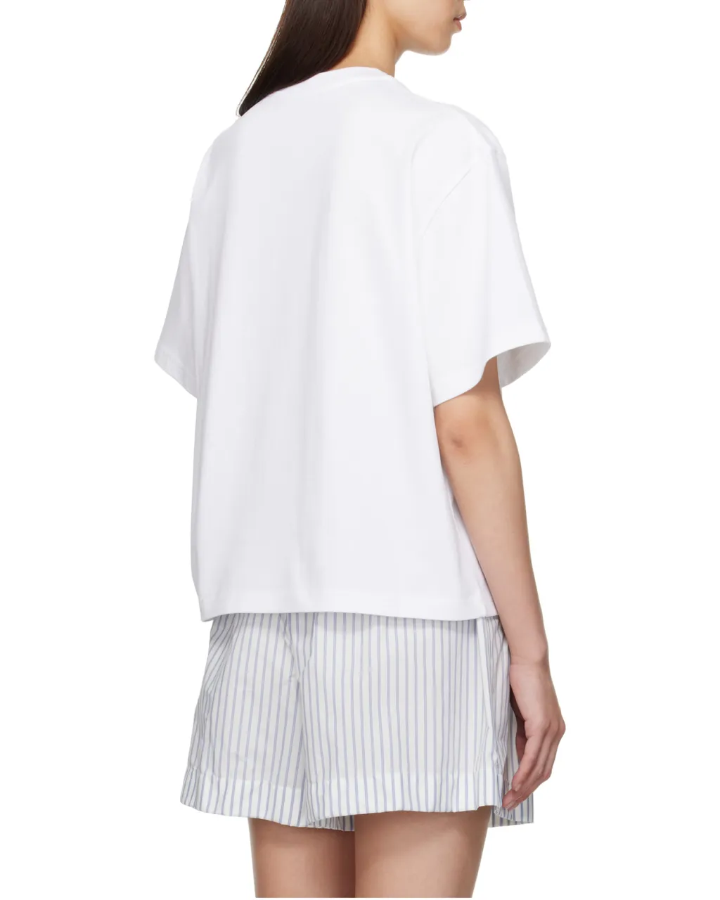 Embroidered Cherry Logo Cotton T-Shirt