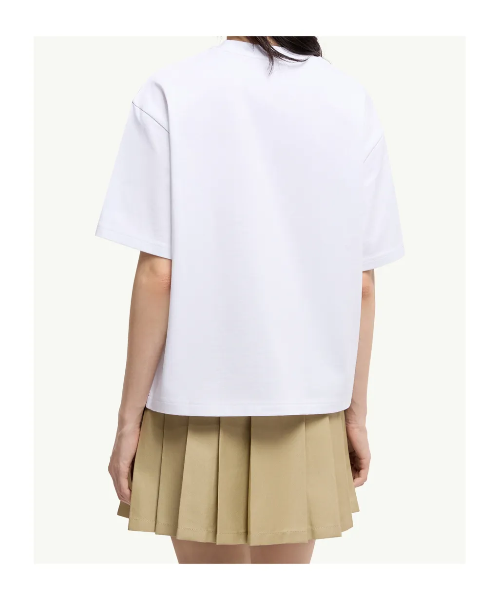 Embroidered Cherry Logo Cotton T-Shirt
