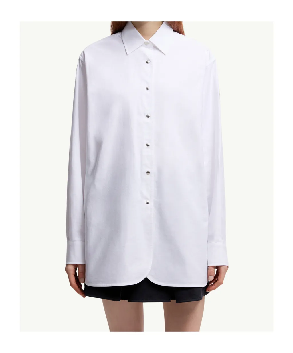 Moncler Logo Patch Long Sleeved Shirt