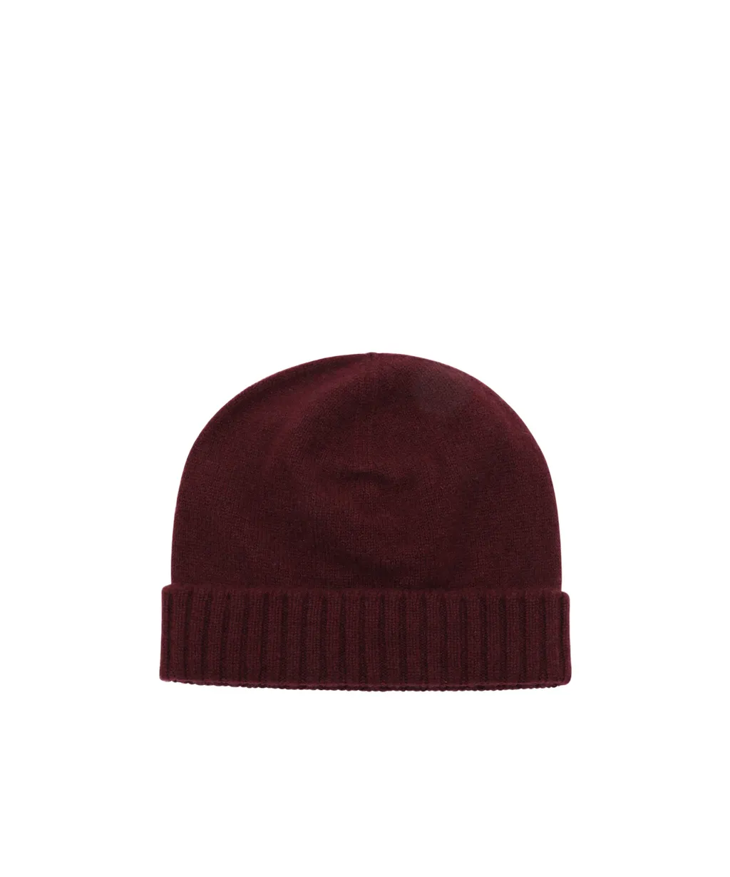 Malo Fine-Knit Turn-Up Brim Beanie
