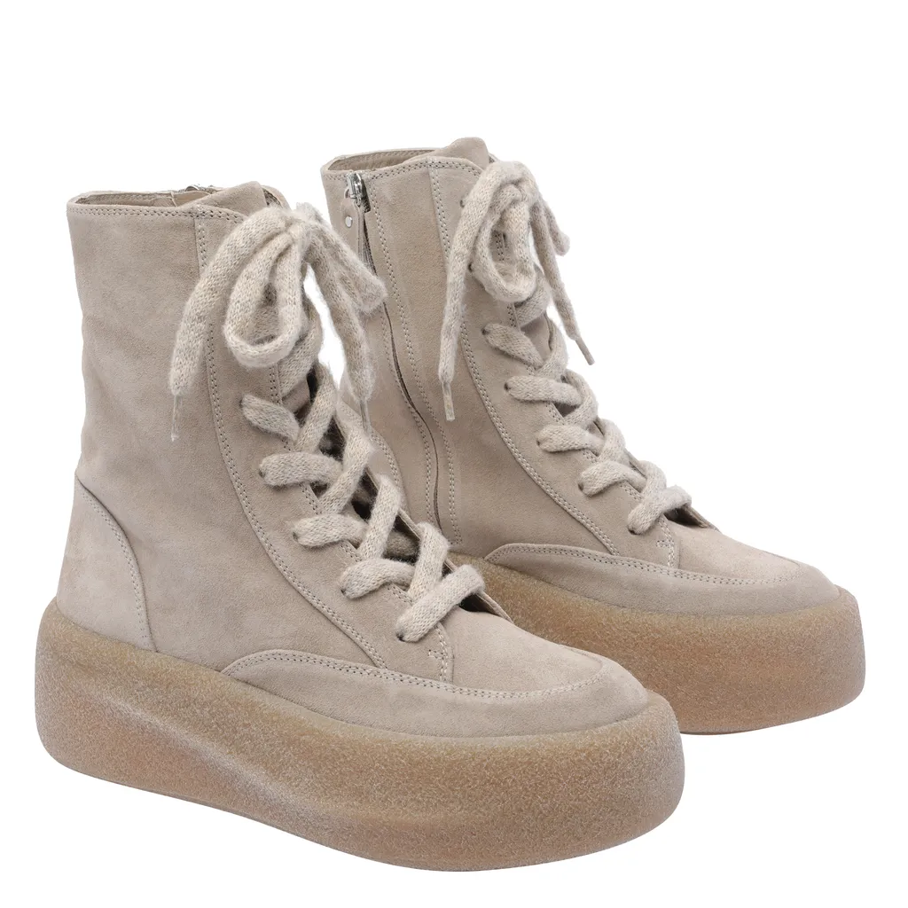 Vic Matie Round-Toe Lace-Up Ankle Boots