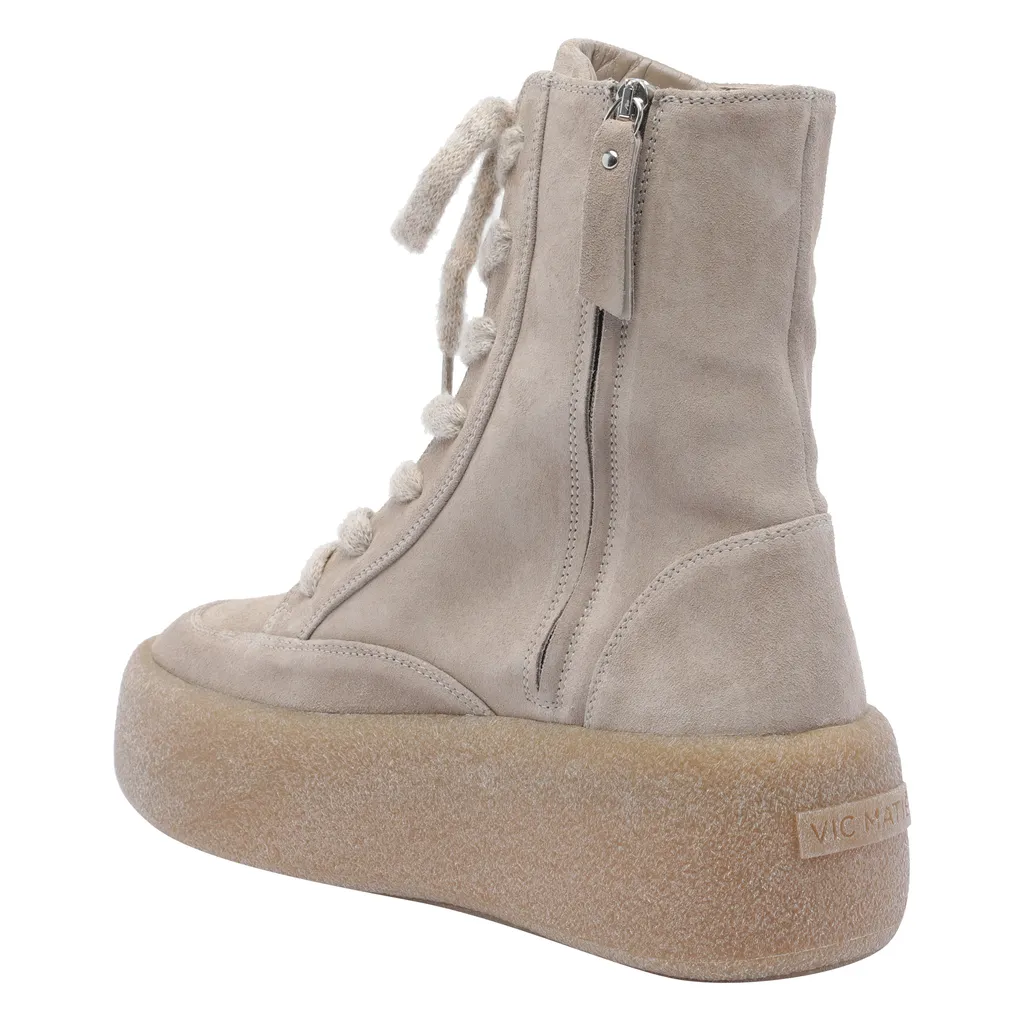 Vic Matie Round-Toe Lace-Up Ankle Boots