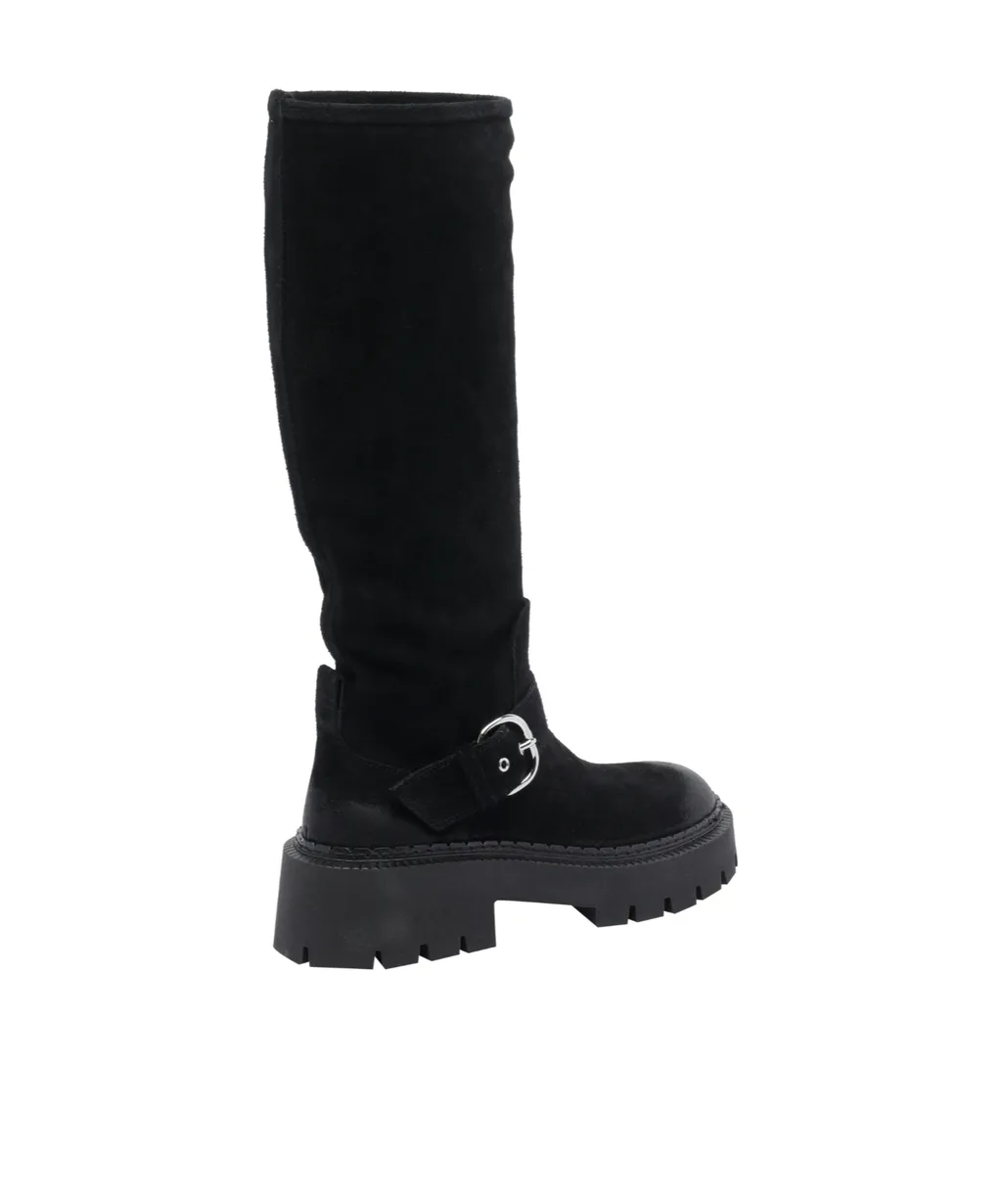 Vic Matie Buckle Detailed Round-Toe Boots