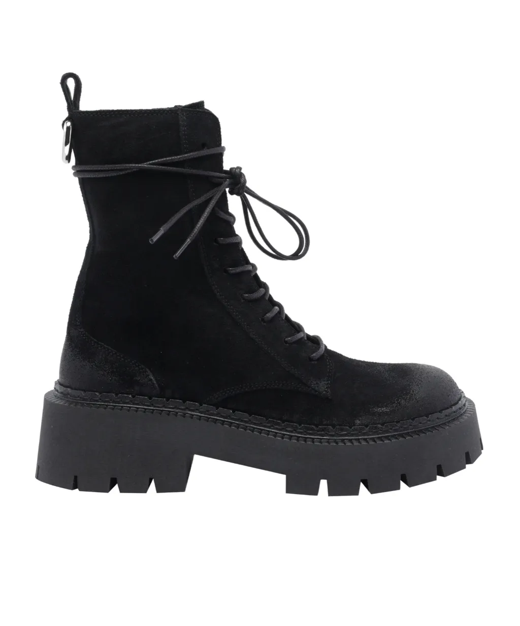 Vic Matie Side Zipped Lace-Up Ankle Boots