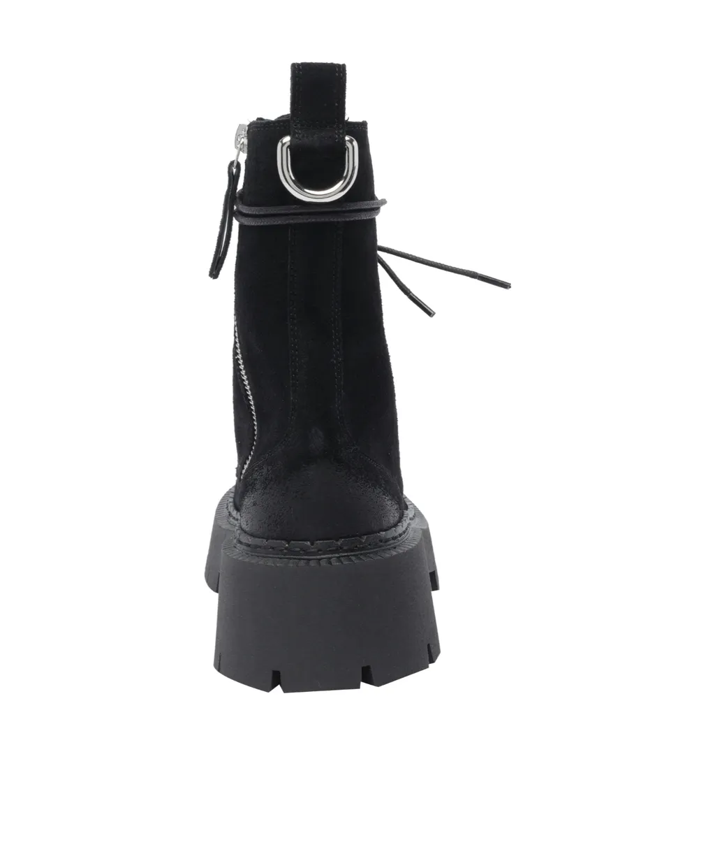 Vic Matie Side Zipped Lace-Up Ankle Boots