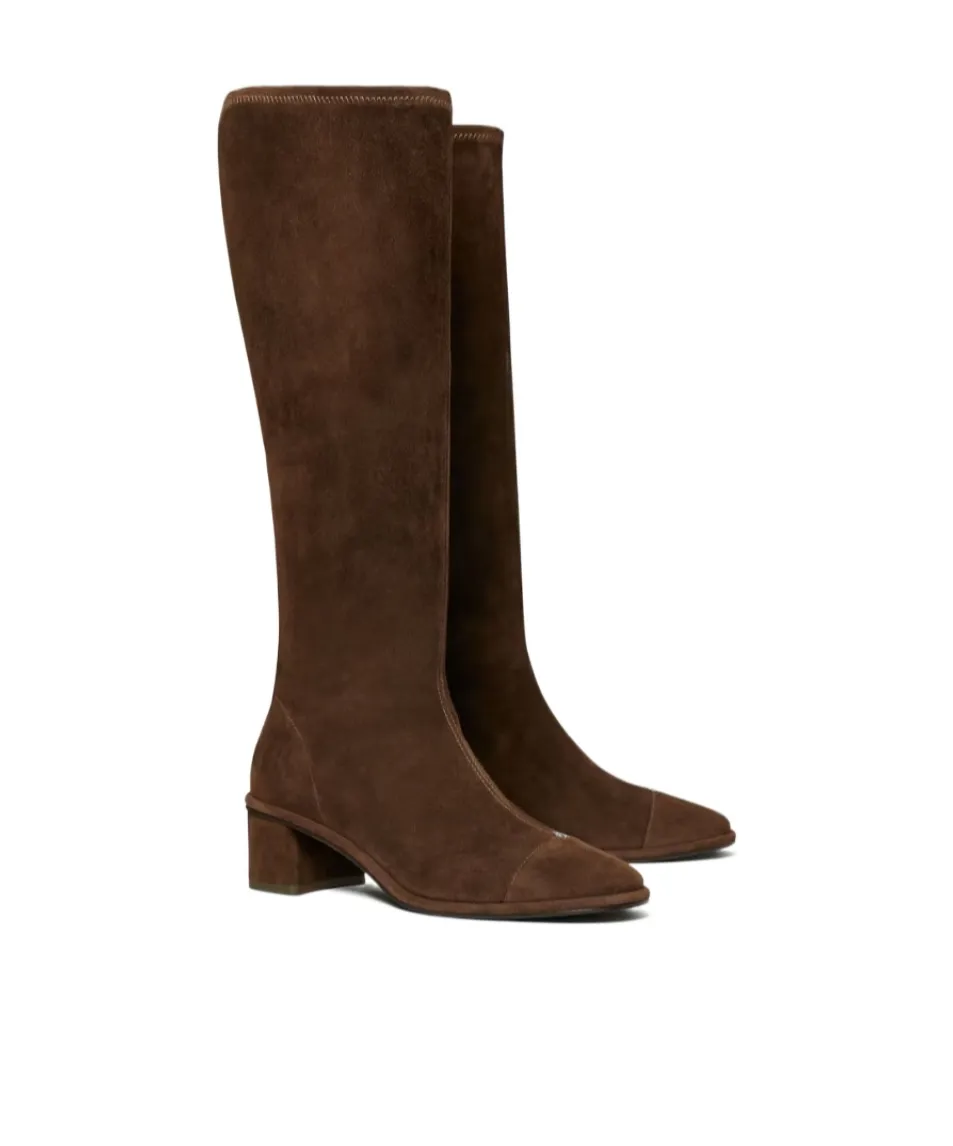 Tory Burch Cap-Toe Knee-High Boots