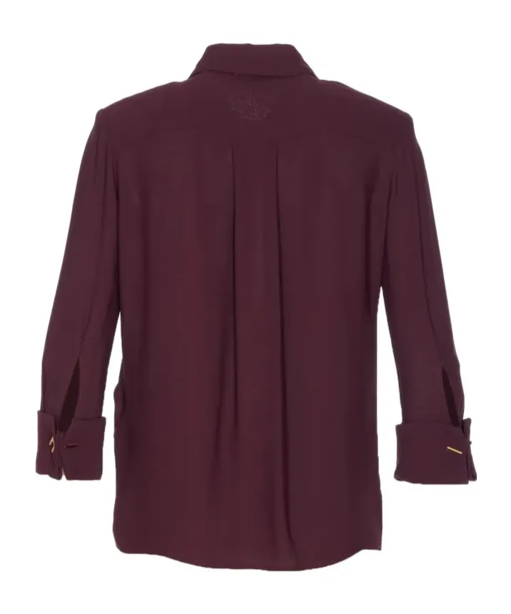 Charm-Detail Pocket Shirt