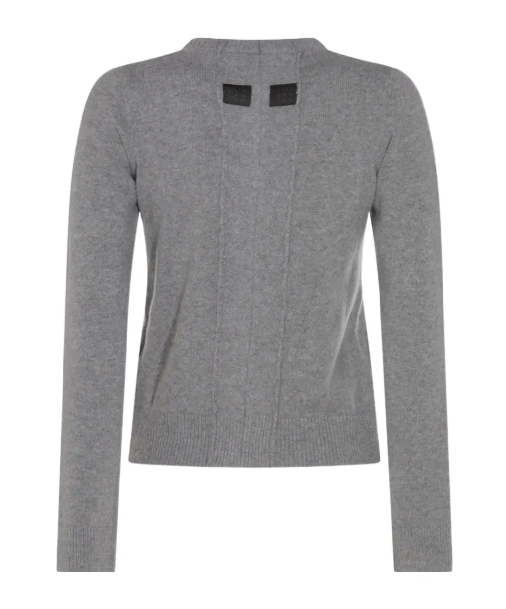Mm6 Maison Margiela Round Neck Cardigan