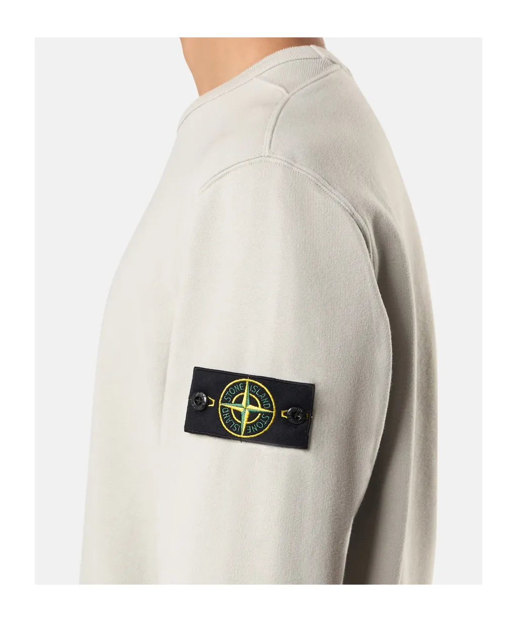 Stone Island Logo Patch Crewneck Sweatshirt