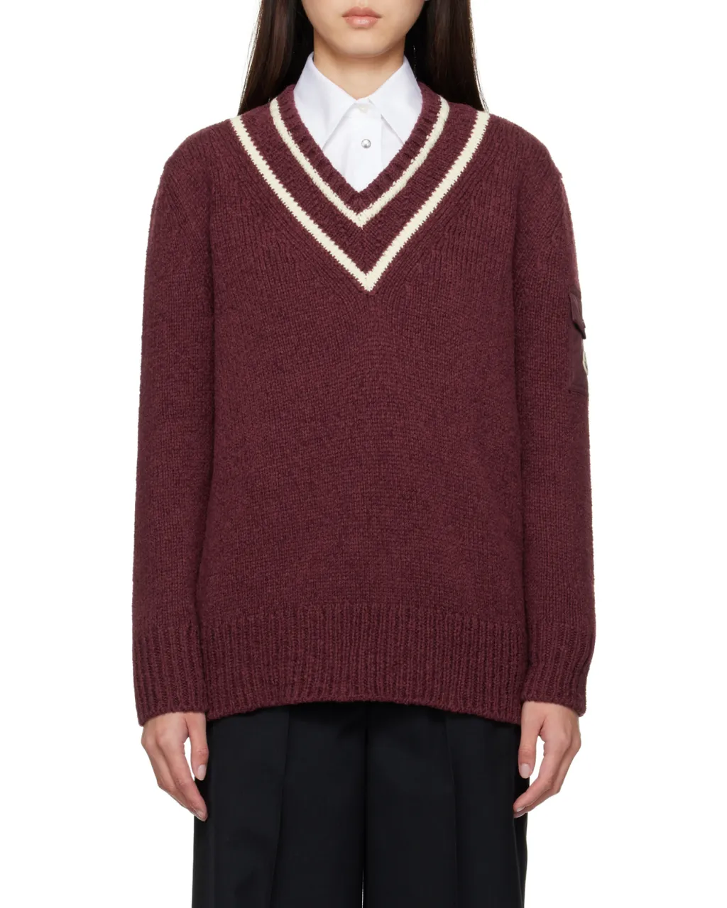 Moncler Padded V-Neck Jumper