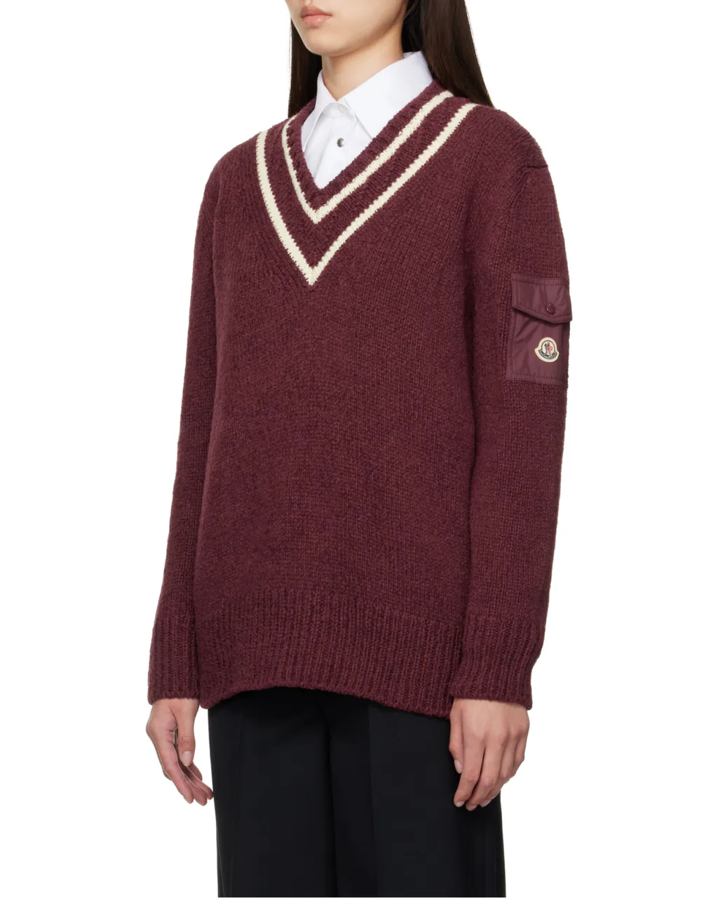 Moncler Padded V-Neck Jumper