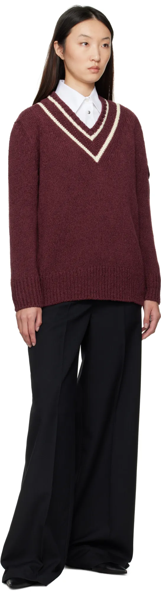 Moncler Padded V-Neck Jumper