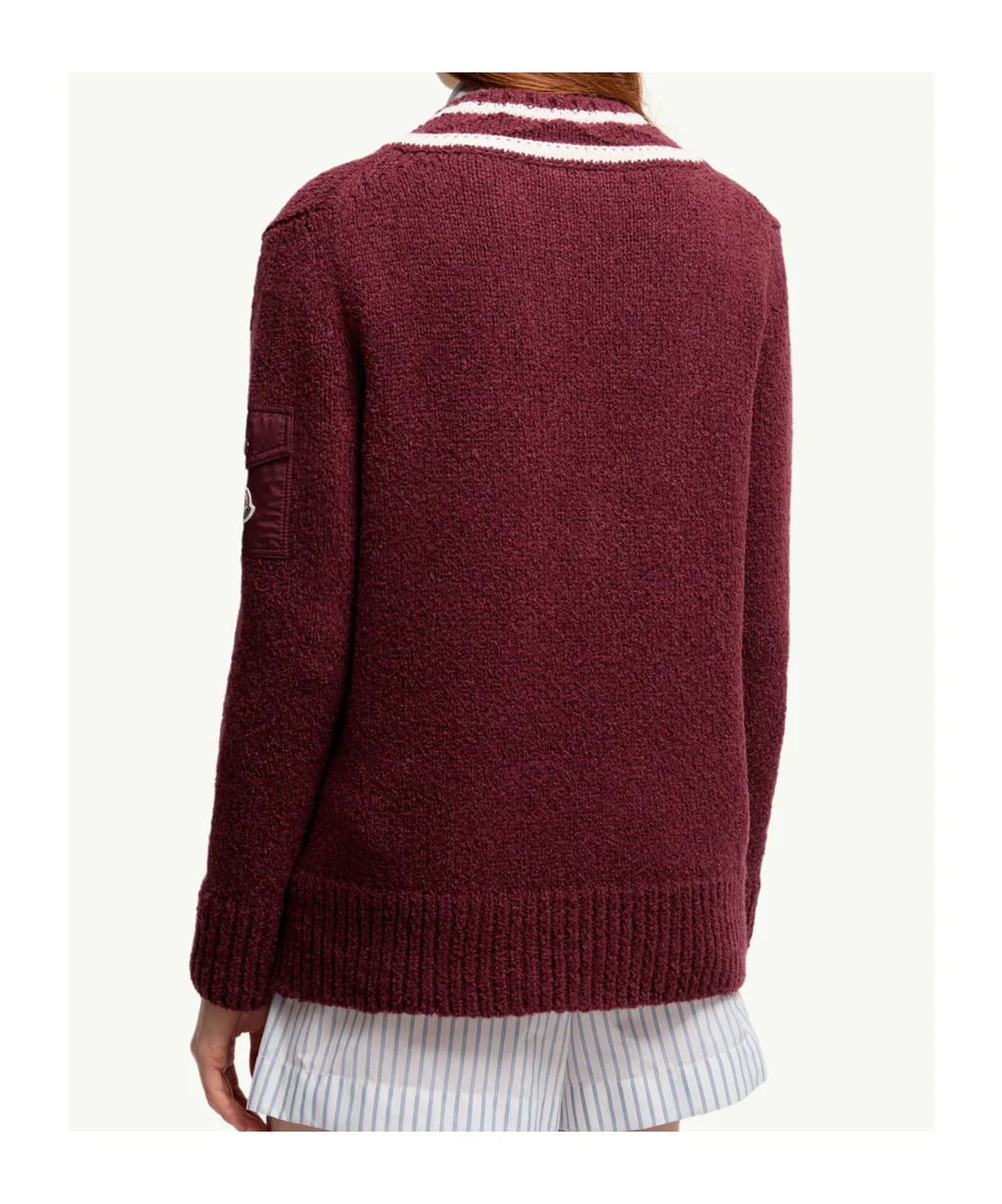 Moncler Padded V-Neck Jumper