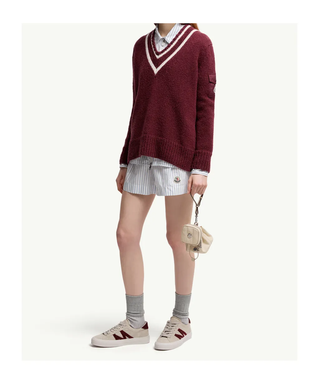 Moncler Padded V-Neck Jumper