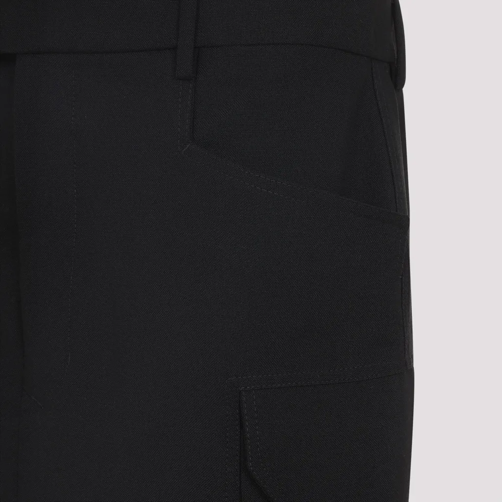 Cargo Pocket Wool Skirt