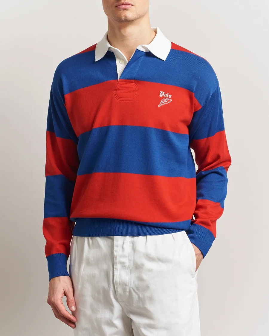 Striped Rugby Polo Shirt