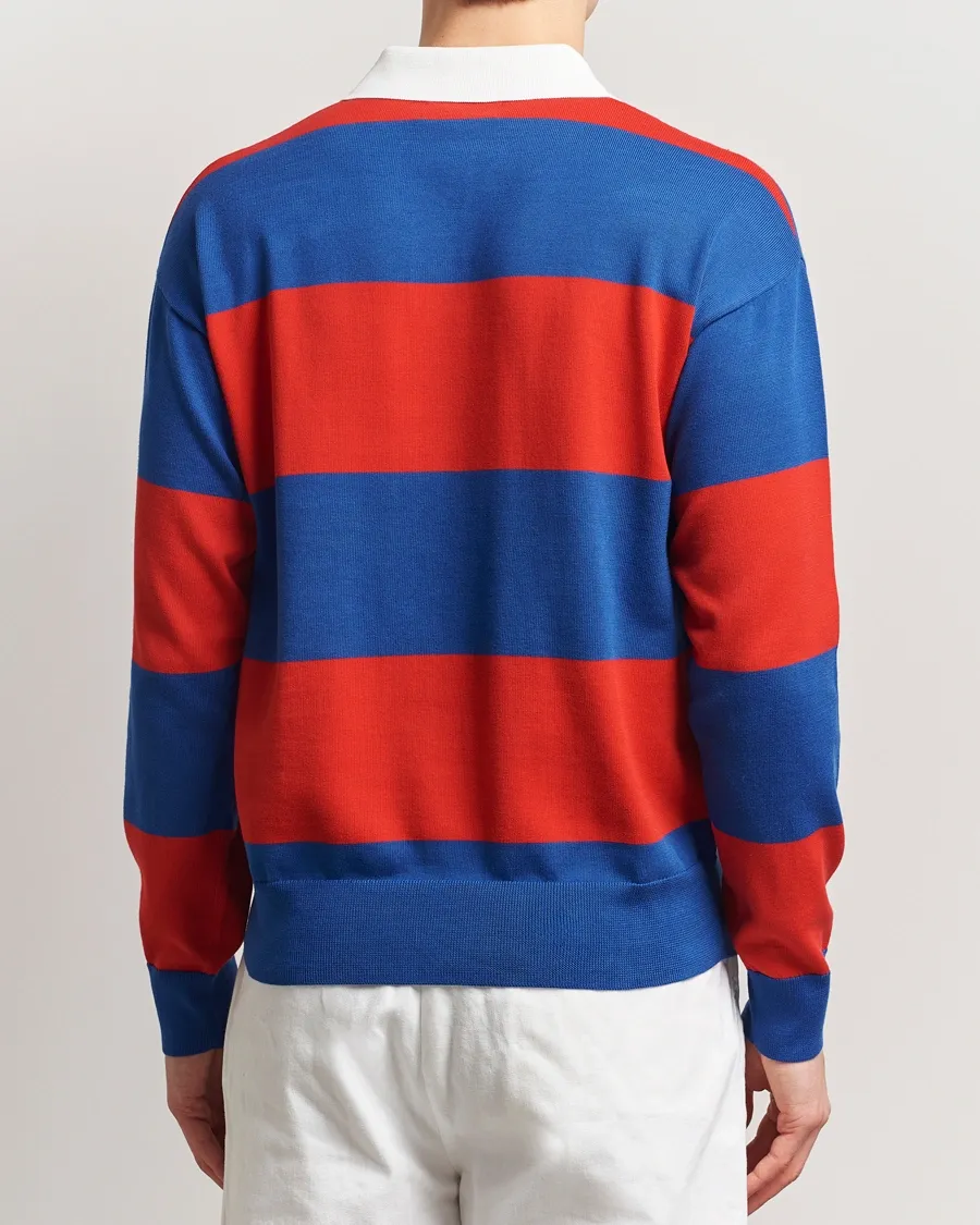 Striped Rugby Polo Shirt