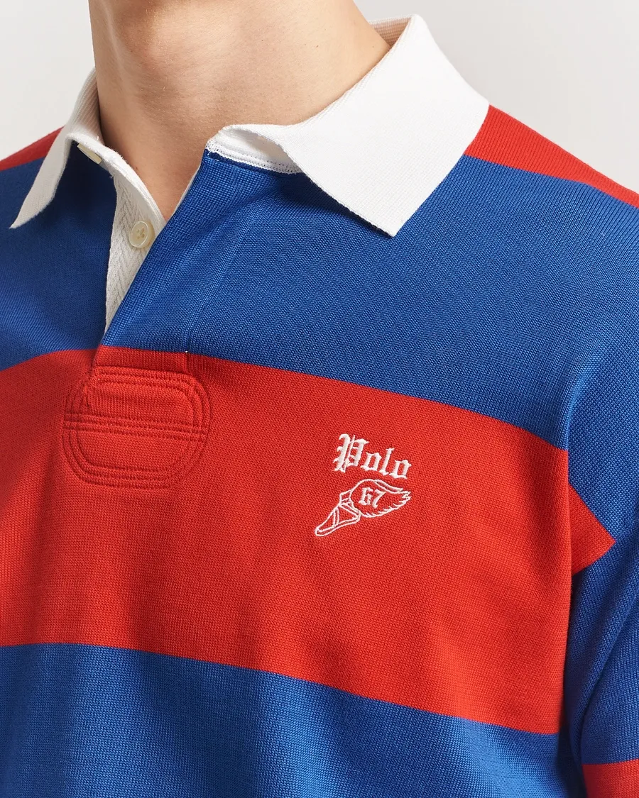 Striped Rugby Polo Shirt