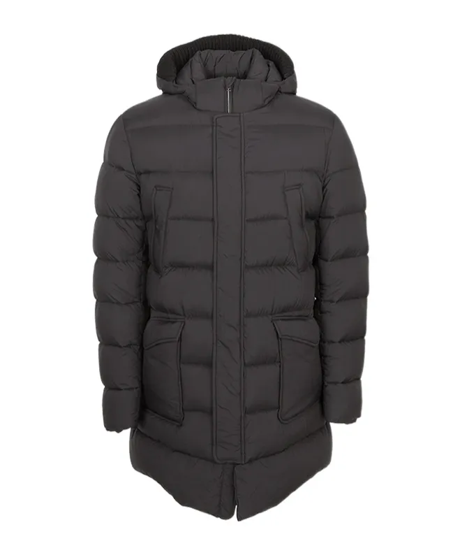 Quilted Zip-Up Down Jacket