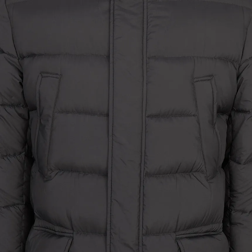 Quilted Zip-Up Down Jacket