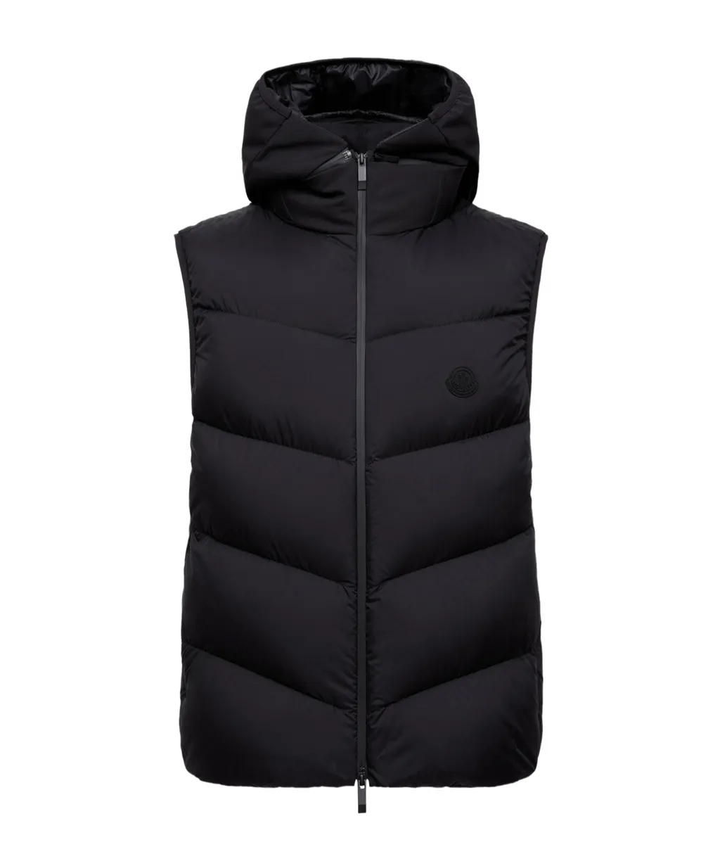 Moncler Guersac Diagonal-Quilted Hooded Vest