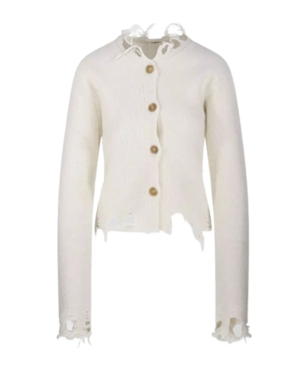 Distressed Frayed Cardigan
