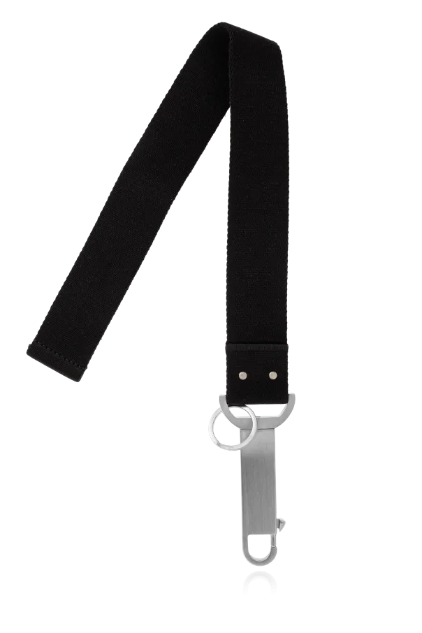 Rick Owens Logo Tape Claw Fastened Keychain