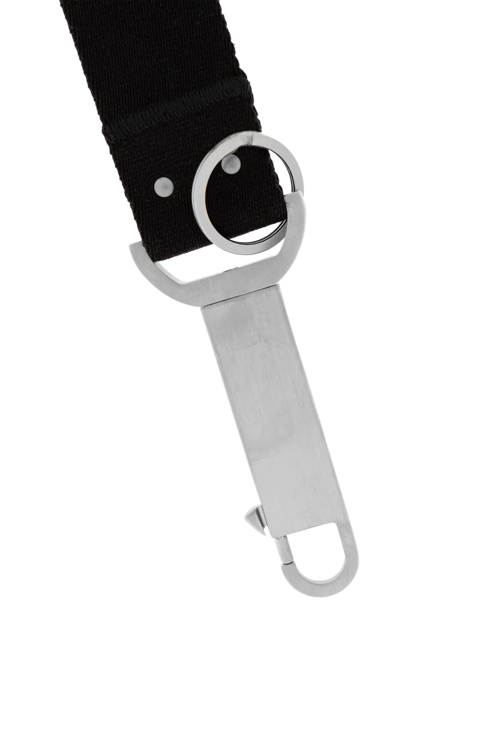 Rick Owens Logo Tape Claw Fastened Keychain