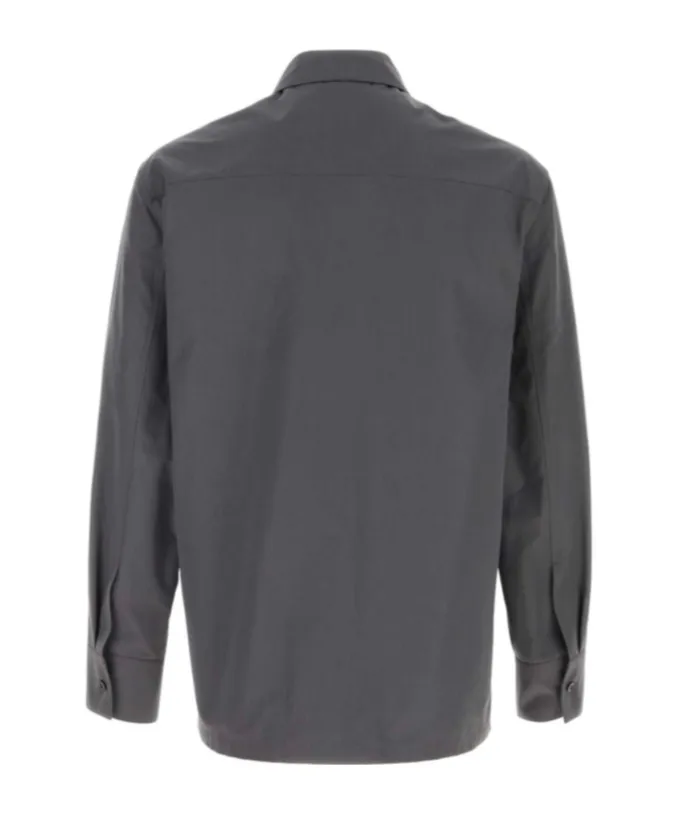 Zip-Fastening Poplin Overshirt