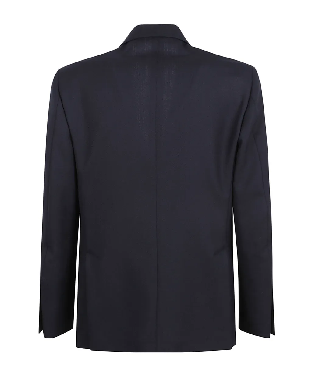 Flower Clip-Detail Wool Blazer