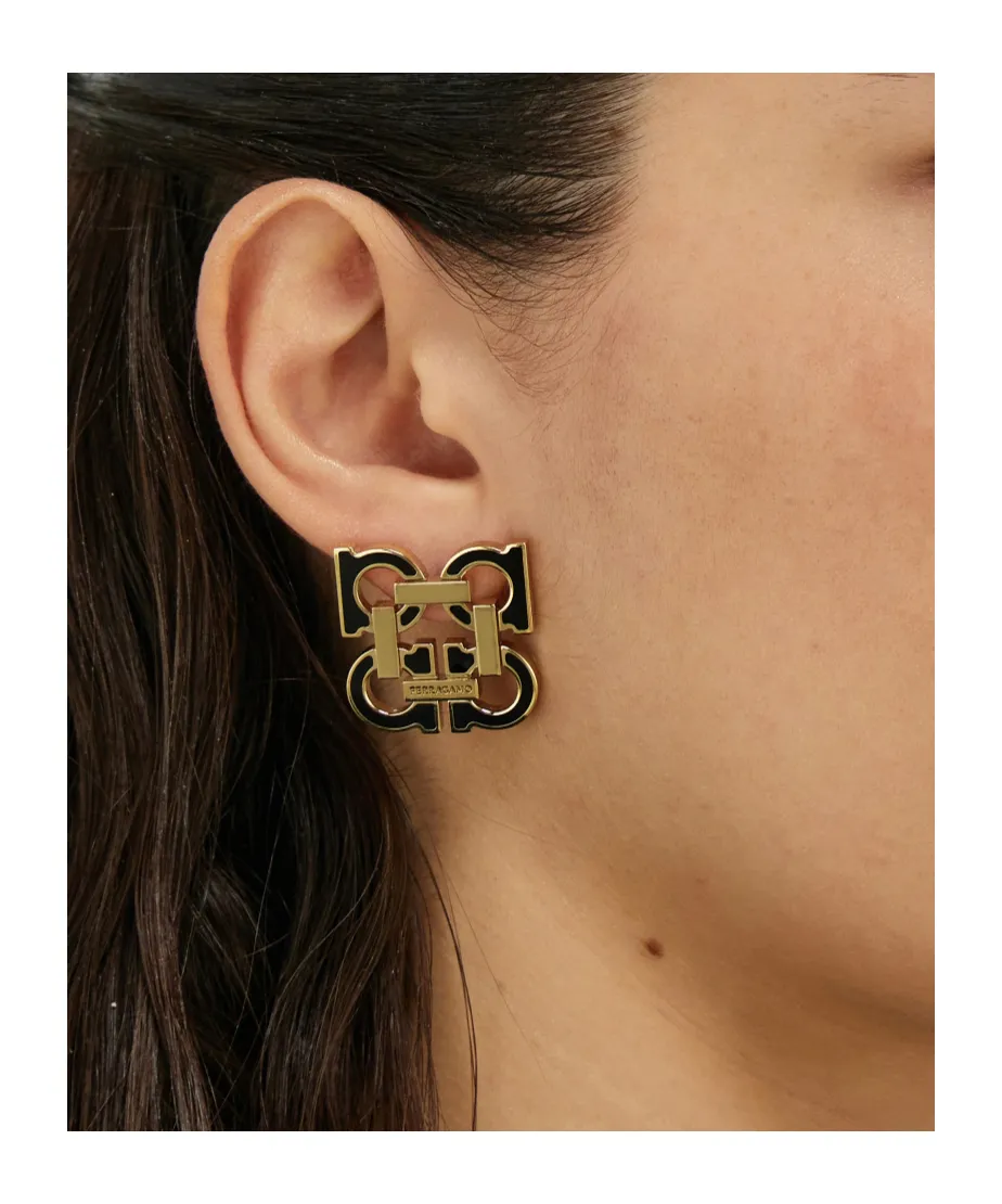 Four Gancini Clip On Earrings