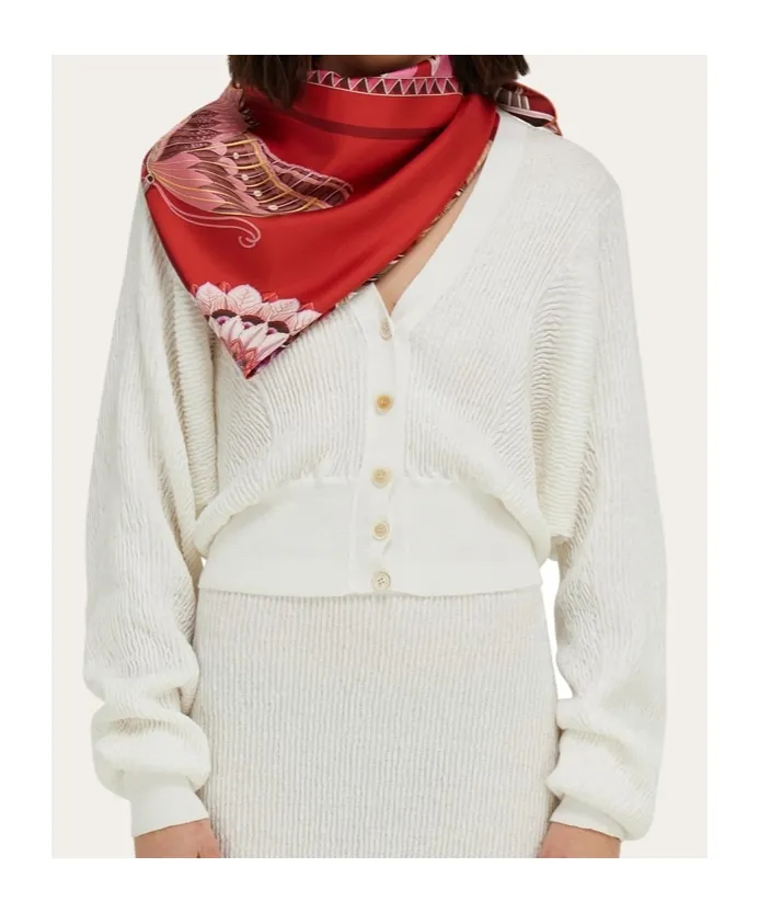 Giada Print Silk Scarf