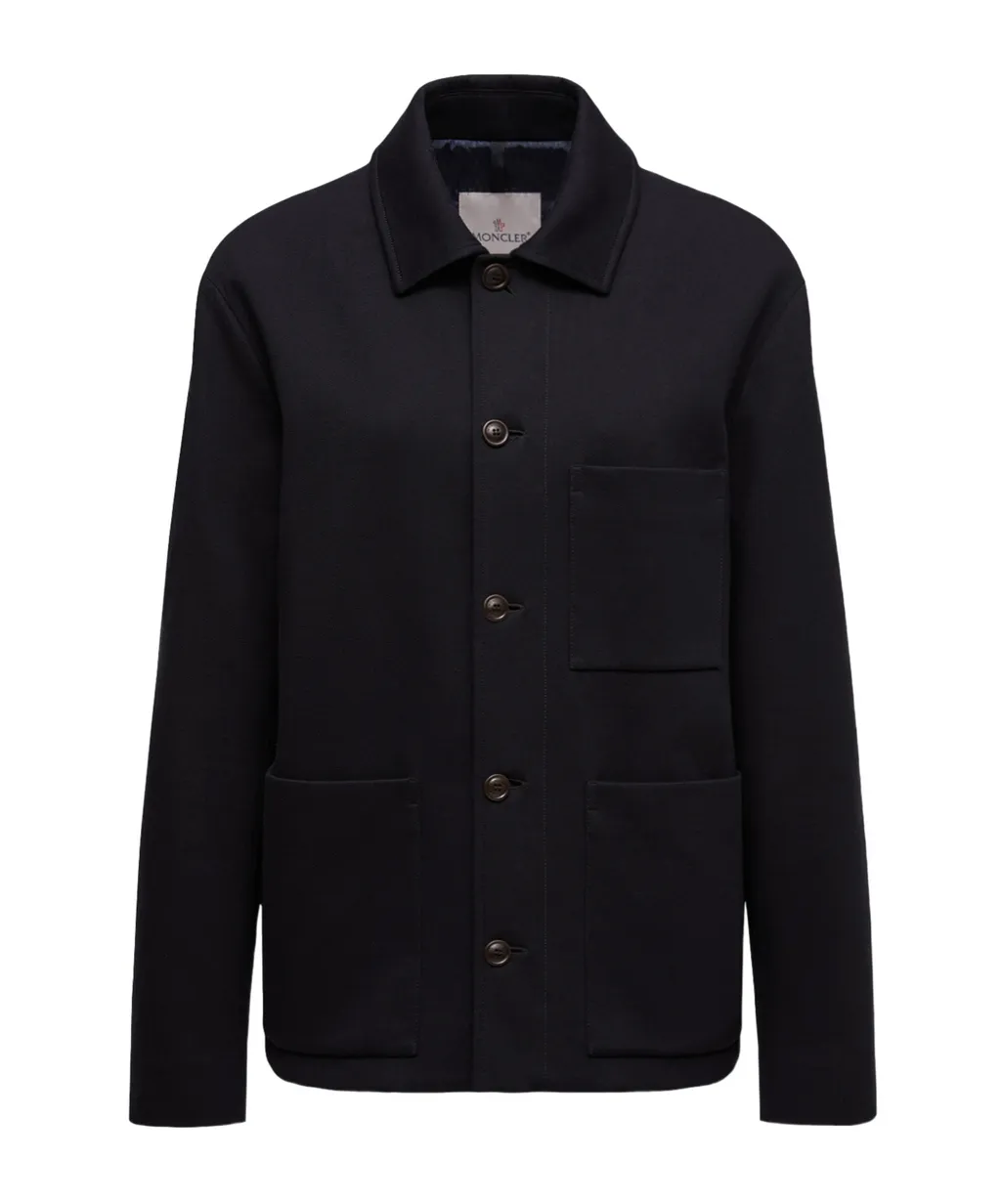 Moncler Cabalian Button-Up Shirt Jacket
