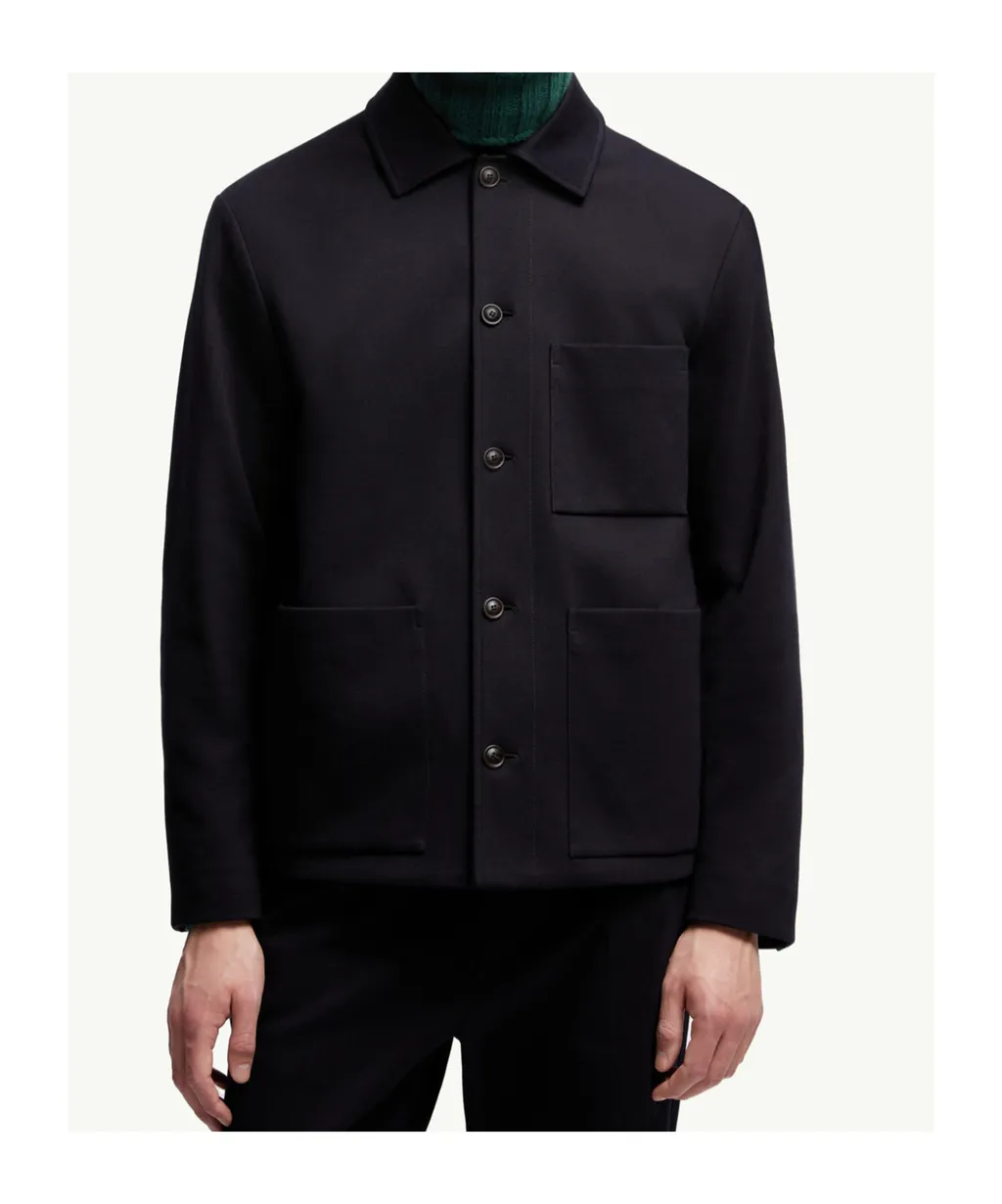 Moncler Cabalian Button-Up Shirt Jacket