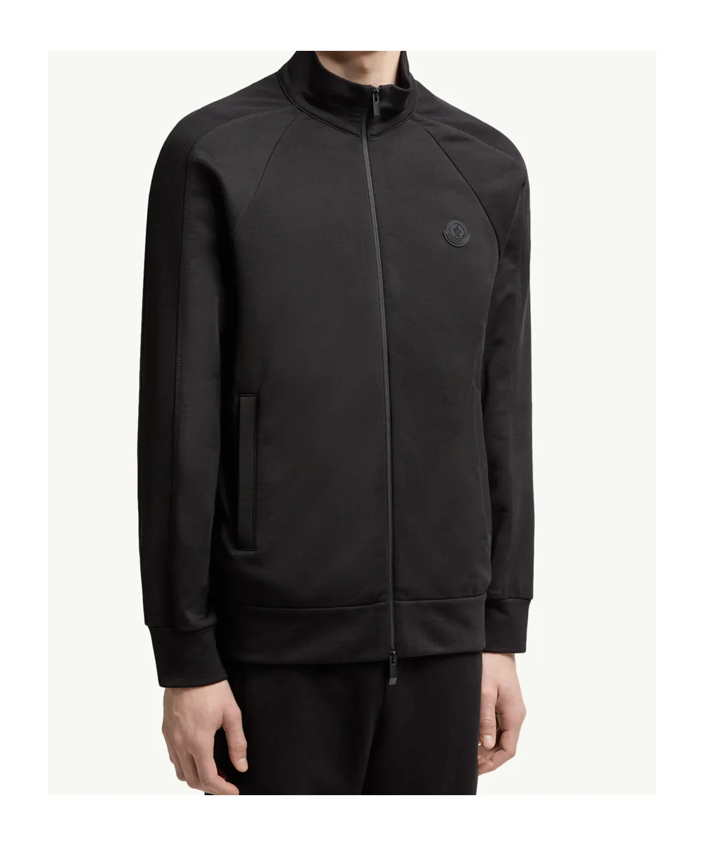 Moncler Logo Patch Zip-Up Sweatshirt