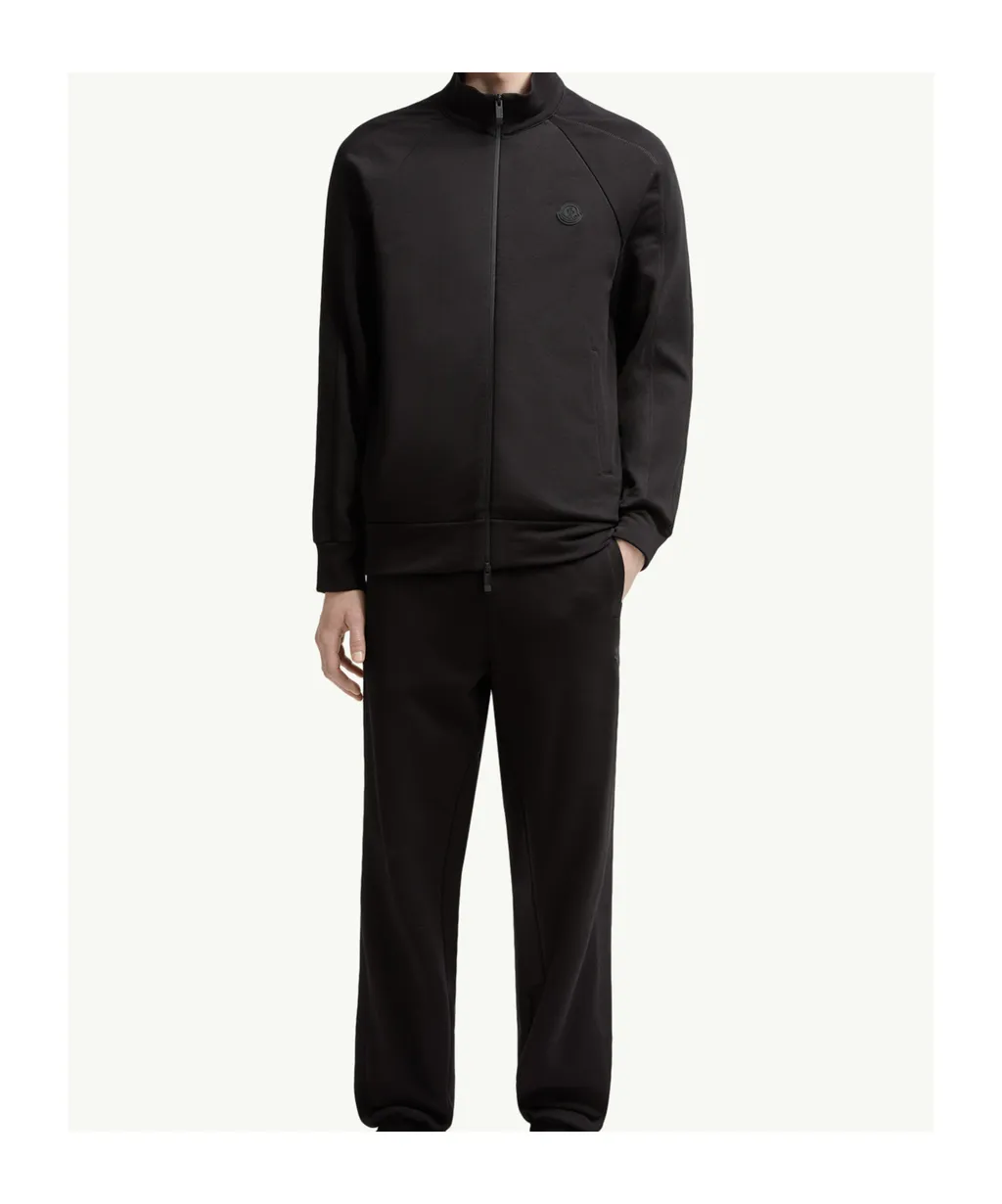 Moncler Logo Patch Zip-Up Sweatshirt