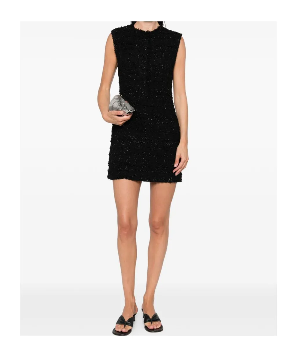Tweed Sleeveless Mini Dress
