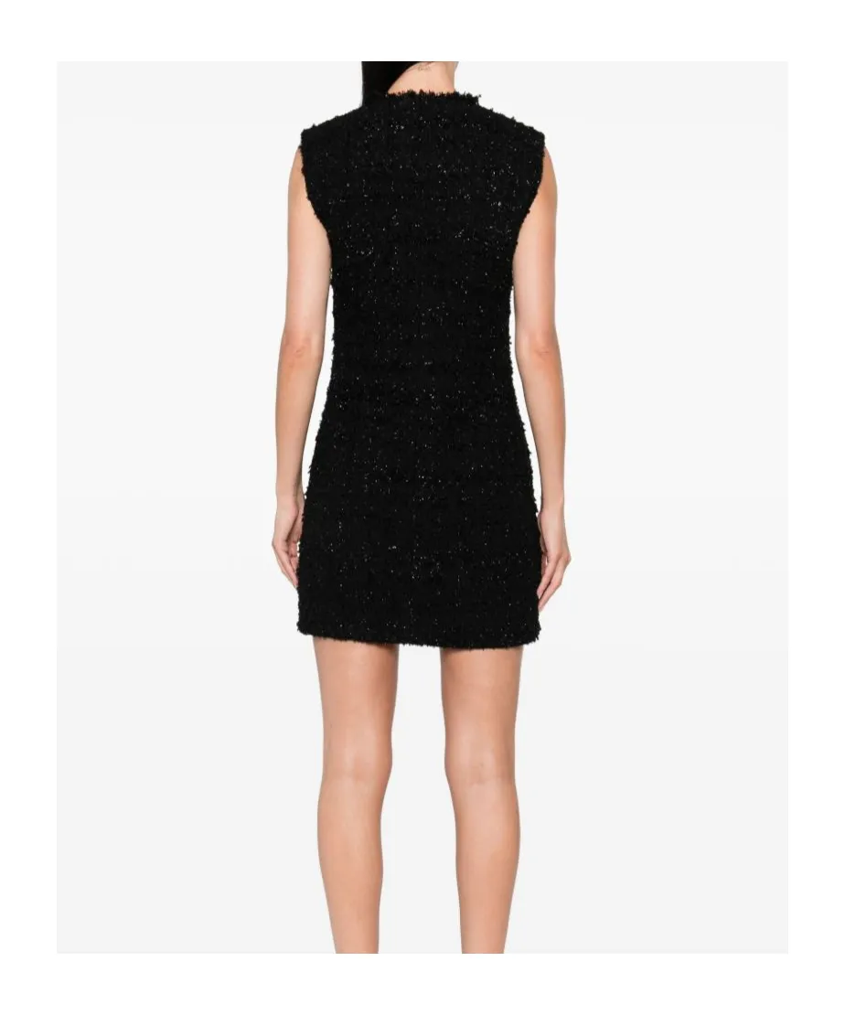 Tweed Sleeveless Mini Dress