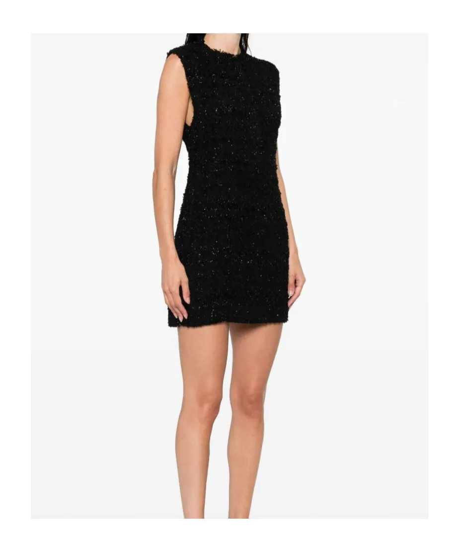 Tweed Sleeveless Mini Dress