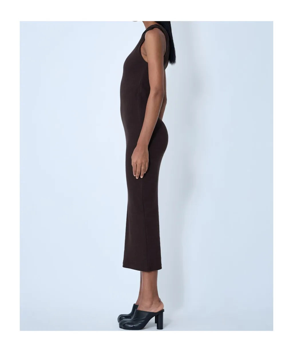 Jw Anderson Twisted Strap Ribbed Sleeveless Dress
