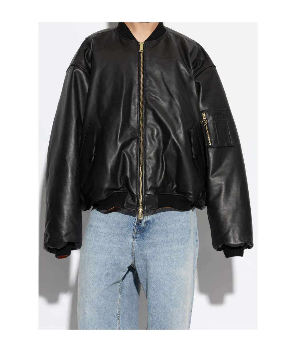Vetements Oversized Leather Jacket